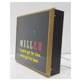 Awesome Working Vintage Lighted MILLER Bouncing Ball Motion Beer Sign