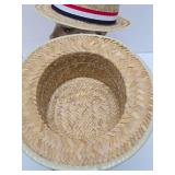 Group of Vintage Straw Hats & Political Campaign Hats