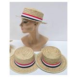 Group of Vintage Straw Hats & Political Campaign Hats