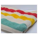 Vintage Hudson Bay Style Wool Blanket from Montgomery Wards
