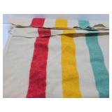 Vintage Hudson Bay Style Wool Blanket from Montgomery Wards
