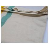 Vintage Hudson Bay Style Wool Blanket from Montgomery Wards