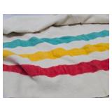 Vintage Hudson Bay Style Wool Blanket from Montgomery Wards