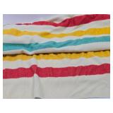 Vintage Hudson Bay Style Wool Blanket from Montgomery Wards