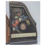 4 Antique Zither / Harp Musical Stringed Instruments