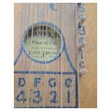 4 Antique Zither / Harp Musical Stringed Instruments