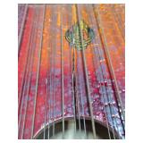 4 Antique Zither / Harp Musical Stringed Instruments