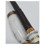 2 Antique German Porcelain Pipes