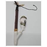 2 Antique German Porcelain Pipes