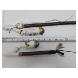 2 Antique German Porcelain Pipes