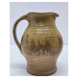 Nice Looking Signed Art Pottery Pitcher & Bowl