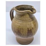 Nice Looking Signed Art Pottery Pitcher & Bowl