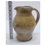 Nice Looking Signed Art Pottery Pitcher & Bowl