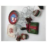 Christmas dishes and decorations