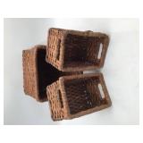 Set of 3 Wicker Baskets