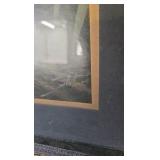 Framed Leopard painting