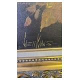 2 Vintage oil on canvas Floral Pictures