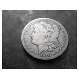 1881 CC Morgan Silver Dollar