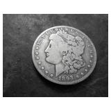 1893 O Morgan Silver Dollar