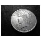 1922 Peace Silver Dollar Double Die