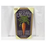 Carrots Chalkboard Sign - Garden Fresh Organic Carrots All Good, Wood Framed, 28 in Tall