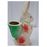 Vintage Paper Mache Easter Rabbit Planter - 10.5 Inches Tall