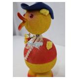 Duck Easter Bobblehead - Vintage West German, 1950s, 10.5-Inch Tall