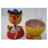 Duck Easter Bobblehead - Vintage West German, 1950s, 10.5-Inch Tall