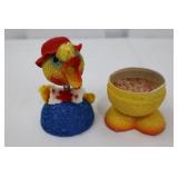 Vintage German Paper-Mache Bobble-Head Easter Duck - 5 Inches Tall