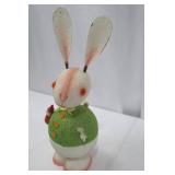 West German Vintage Easter Bunny Paper Box - 14 Inches Tall