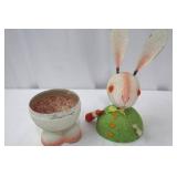 West German Vintage Easter Bunny Paper Box - 14 Inches Tall