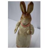 Vintage 18-inch Papier-Mâché Easter Bunny with Moveable Arms