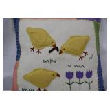 Easter Pillows - Handmade Felt Applique (Lot of 3)