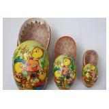 Matryoshka Nesting Dolls - 3-Piece Set (Extra Large 10 in, Medium 7 in, Small 4.5 in)