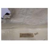 Rabbit in Wagon Figurine with Duck Pullers - Hand-Painted Easter Decor, Approximately 18 in