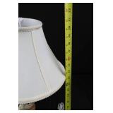 Midwest Rabbit Table Lamp - Floral Green Base with White Shade