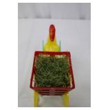 Easter Express Chicken Cart Toy - Yellow Rooster with Red Hay Basket