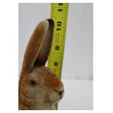 Vintage German Rabbit Figurines - 2-Piece Set with Basket, 9-inch Tall Bunny