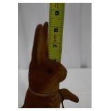 Vintage German Rabbit Figurines - 2-Piece Set with Basket, 9-inch Tall Bunny