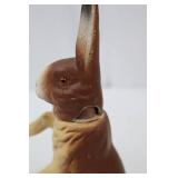 Vintage Ceramic Rabbit Figurines - Pair (Large Standing & Small Seated) with Ribbon