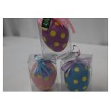 Midwest of Cannon Falls Exclusive Design Easter Figurine Set - 4-Piece on Wicker Basket Pedestals