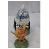 Midwest of Cannon Falls Exclusive Design Easter Figurine Set - 4-Piece on Wicker Basket Pedestals