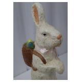 Enesco Special Delivery Easter Bunny Figurine With Egg Basket - 2001 Made in China