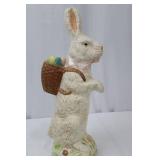 Enesco Special Delivery Easter Bunny Figurine With Egg Basket - 2001 Made in China