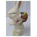 Enesco Special Delivery Easter Bunny Figurine With Egg Basket - 2001 Made in China