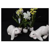 Ashland White Bunny Tabletop Decor - Easter Figurines (Lot of 2)