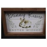 Midwest Easter Decor Lot - Porcelain Rabbit, Candy Shop, Gazebo & Cottage, Egg Ornament