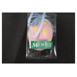 Midwest Easter Decor Lot - Porcelain Rabbit, Candy Shop, Gazebo & Cottage, Egg Ornament