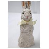 Vintage Easter Bunny Figurines Lot - 8 Pieces, Hong Kong Made