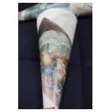 Vintage Easter Decor Lot - 6 Paper Cones, 3 Paper Pails, 1 Bucket, 2 Bunny Chairs